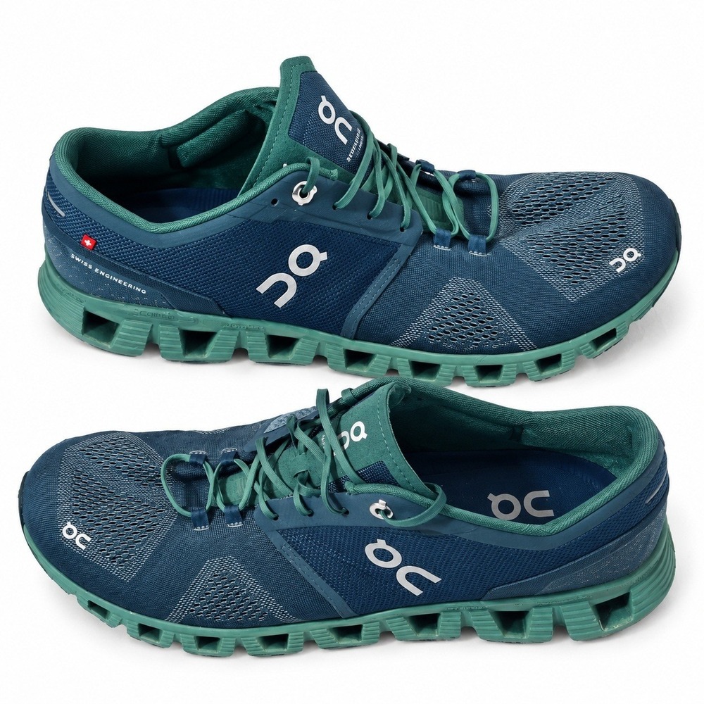 On Cloud Running Cloudsurfer Men 13 Teal Storm Tide CloudTec Swiss Shoes